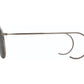 Side view of antique silver American Optical Hazemaster aviator sunglasses with non-polarised green glass lens