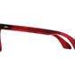Side view of red demi American Optical Saratoga acetate sunglasses with polarised brown nylon lens