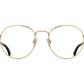 Front view of gold American Optical AO-1002 frame only round sunglasses
