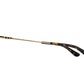 Side view of gold American Optical AO-1002 round sunglasses with polarised grey nylon lens