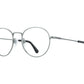 Front angle view of gunmetal American Optical AO-1002 frame only round sunglasses