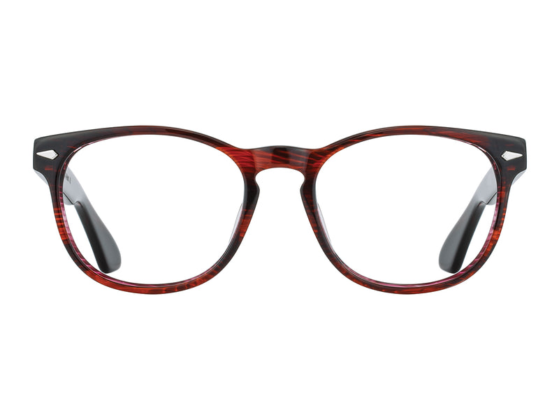 Front view of cardinal American Optical AO-1004 frame only acetate sunglasses