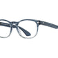 Front angle view of grey demi fade American Optical AO-1004 frame only acetate sunglasses