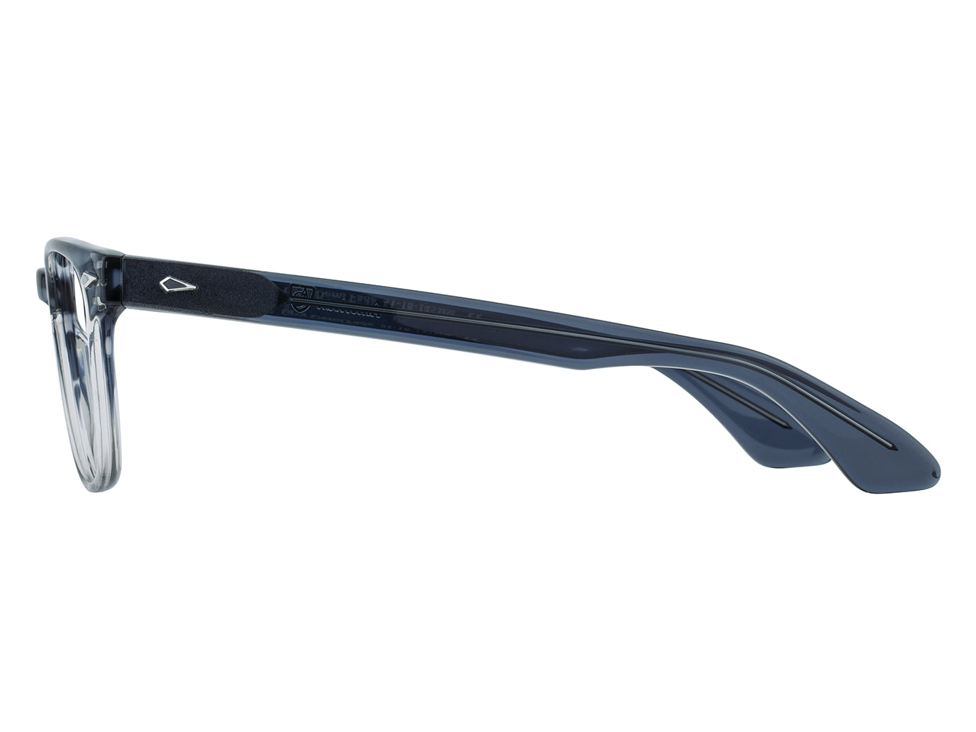 Side view of grey demi fade American Optical AO-1004 frame only acetate sunglasses