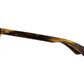 Side view of brown demi American Optical Saratoga frame only acetate sunglasses