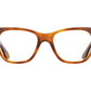 Front view of havana American Optical Saratoga frame only acetate sunglasses