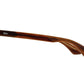 Side view of chestnut and sand American Optical Times frame only acetate sunglasses