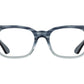 Front view of grey demi fade American Optical Tournament frame only acetate sunglasses